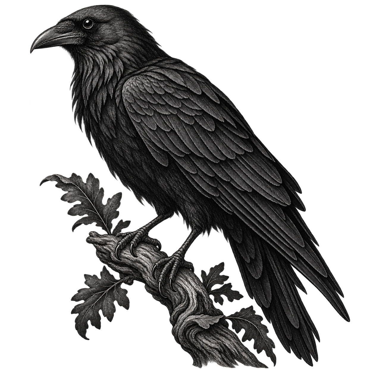 Decorative raven accent