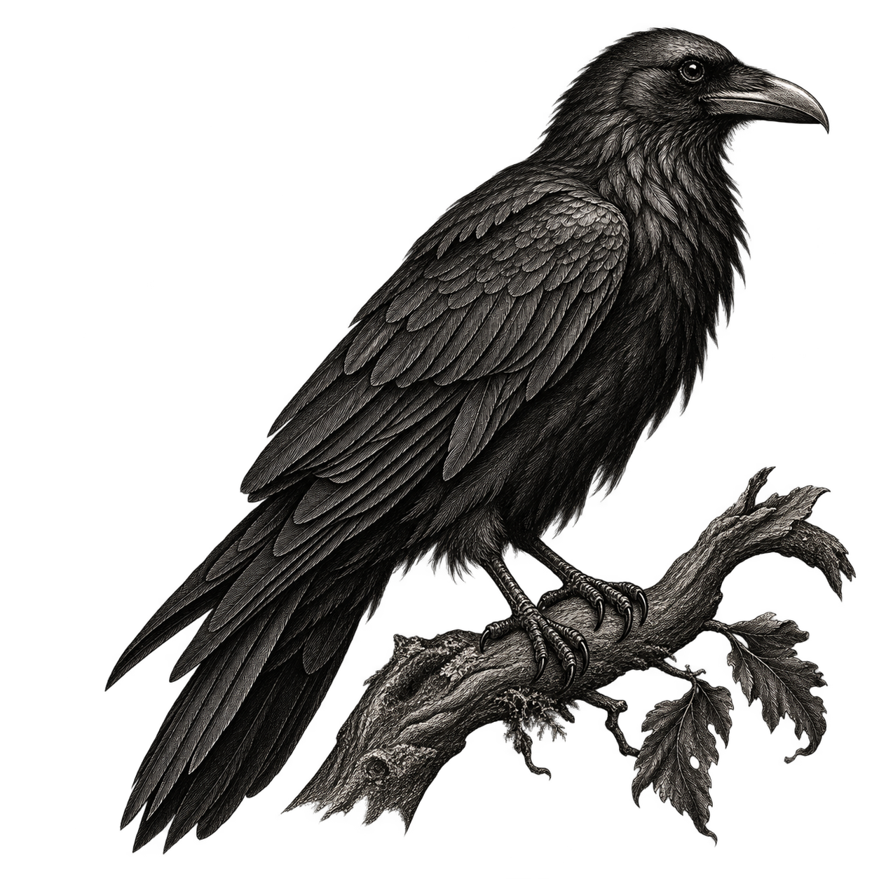 Decorative raven accent