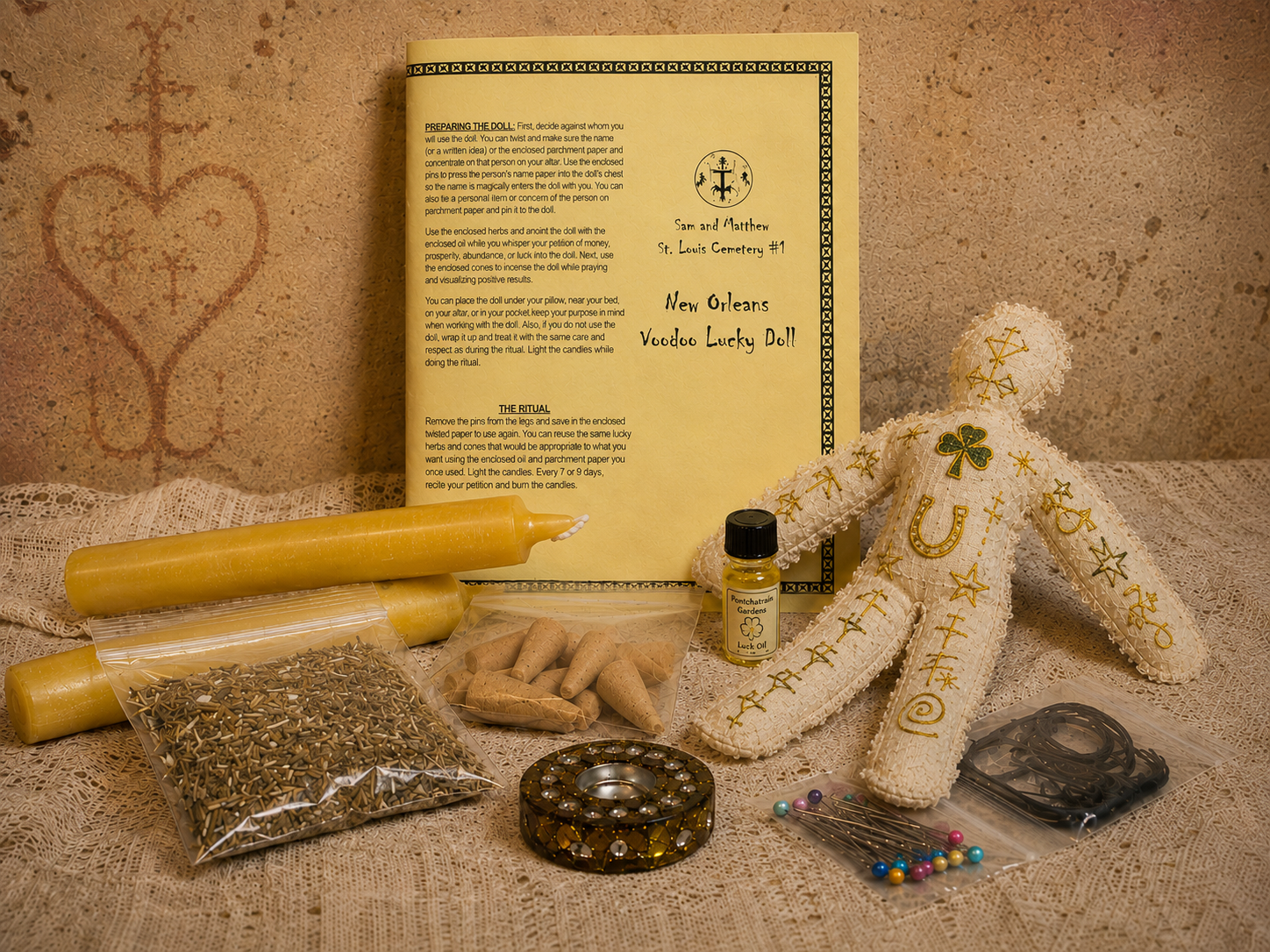 Standard New Orleans Voodoo Lucky Doll kit